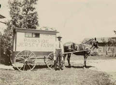 My father, Arby Lovell, ready to deliver milk in Charlotte